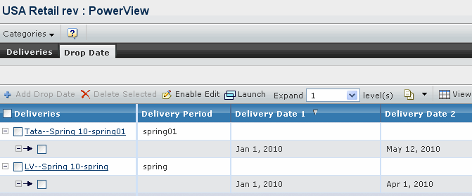 Viewing Drop Dates Viewing Drop Dates