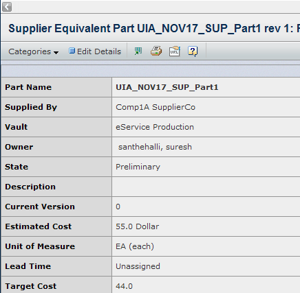 SEP Properties Window