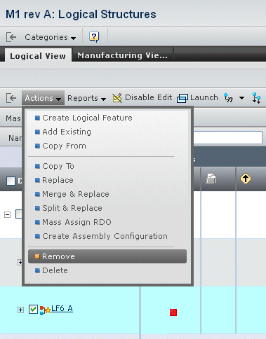 Remove Logical Feature